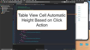 Swift 5 TableViewCell Automatic Row Height (IOS Development)