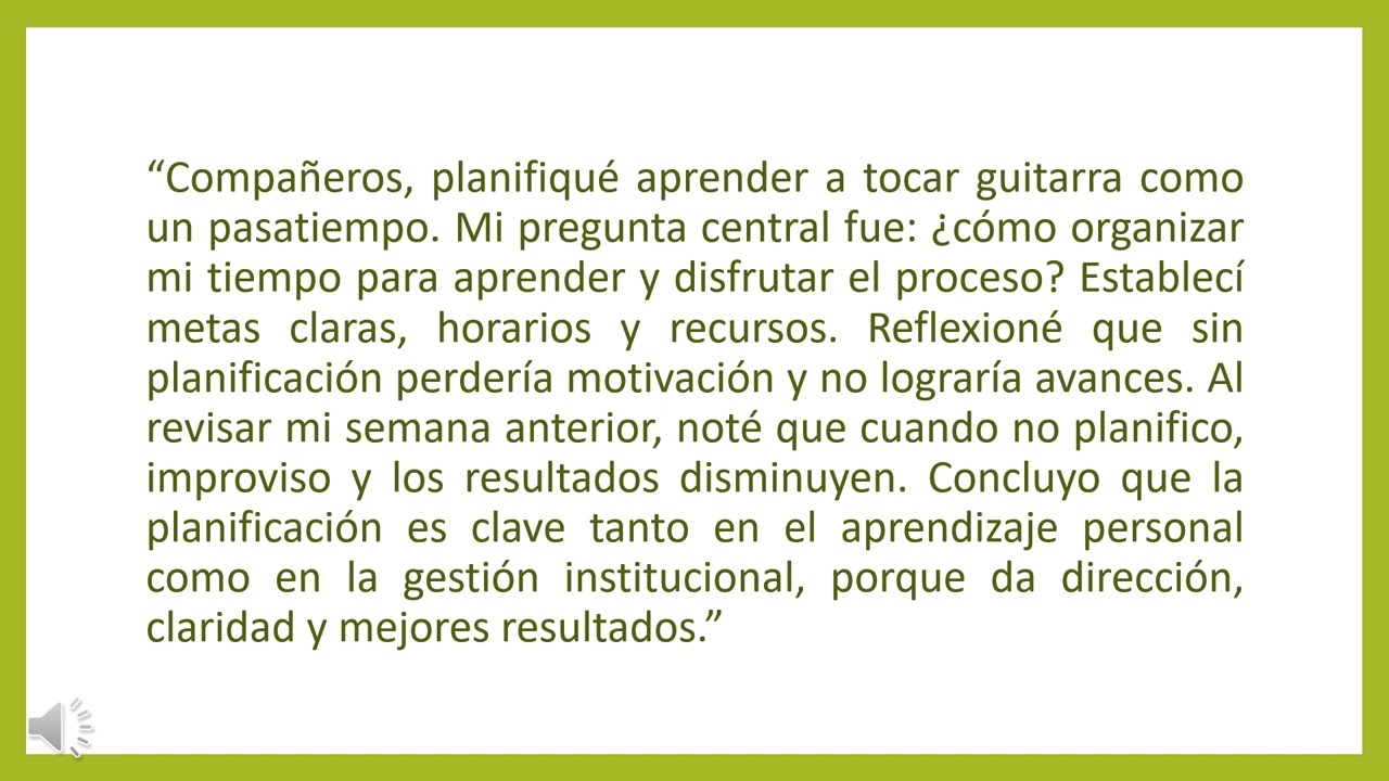 Planificación de mi proceso de aprendizaje