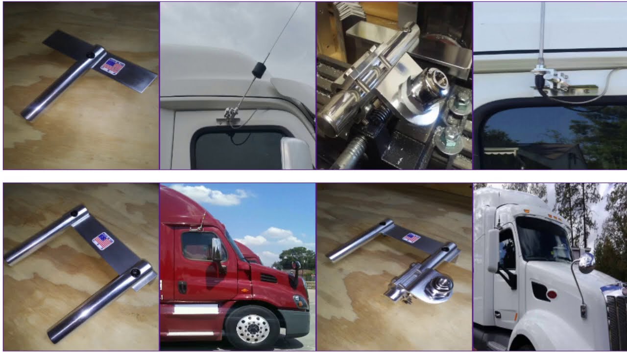 Freightliner Cascadia Antenna Mount and Semi Truck Antenna Mounts YouTube