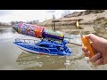 Experiment rocket powered boat