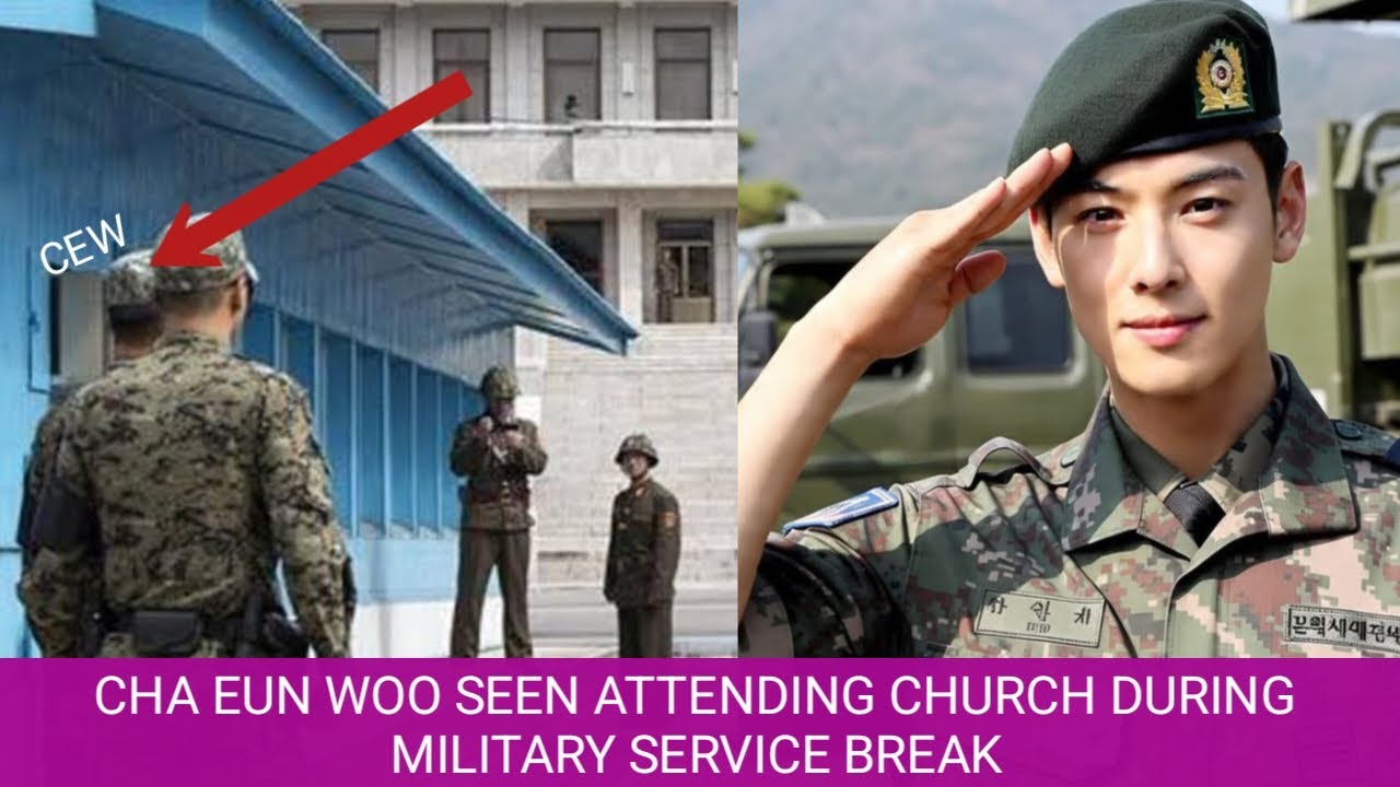 🔴 Cha Eun Woo was caught on camera going to church during his break.