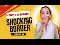 How to make shocking border design|easy 5 minutes border design by lubabah khan