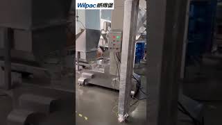 work platform+z shape elevator+finished products conveyor+packing machine