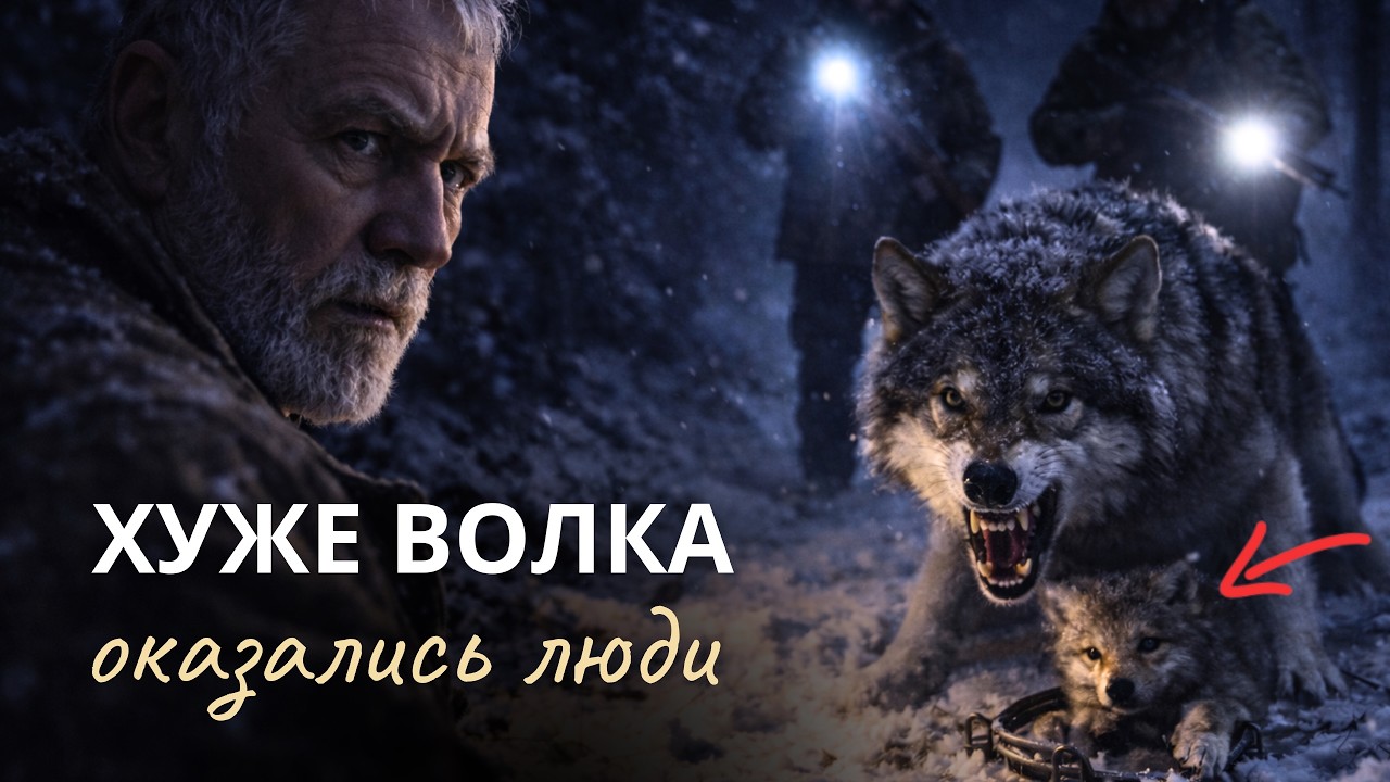 Я снял капкан с волчонка. Люди с ружьями вышли прямо на меня