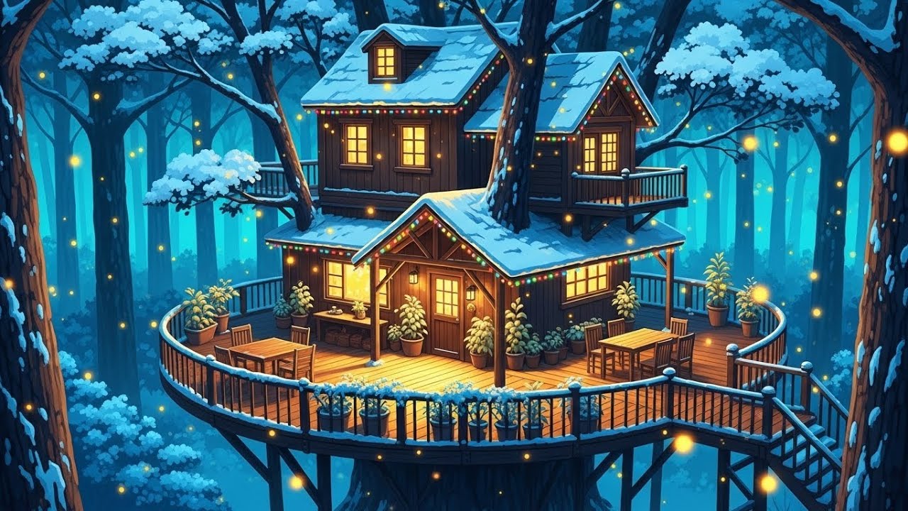 Peaceful Night 🌙 Soft January Vibes ❄️ Spanish Coffee ☕ ~ to Study / Relax / Sleep 💤 Lo-fi Beats