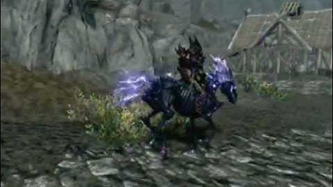 Skyrim DLC Dawnguard Summon Arvak horse First look