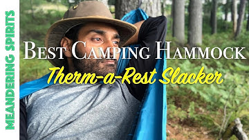 Camping Hammock Set-up & Review [Therm-a-Rest Slacker]