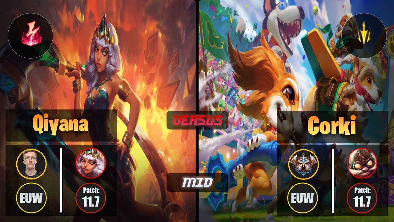 MagiFelix QIYANA (Mid) [Electrocute] VS CORKI - Challenger EUW Patch 11.7