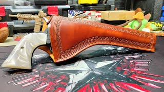 New Ruger Wrangler 7.5 inch and 7.5 inch Heritage Rough Rider. gets a Thomas Leather work Holster