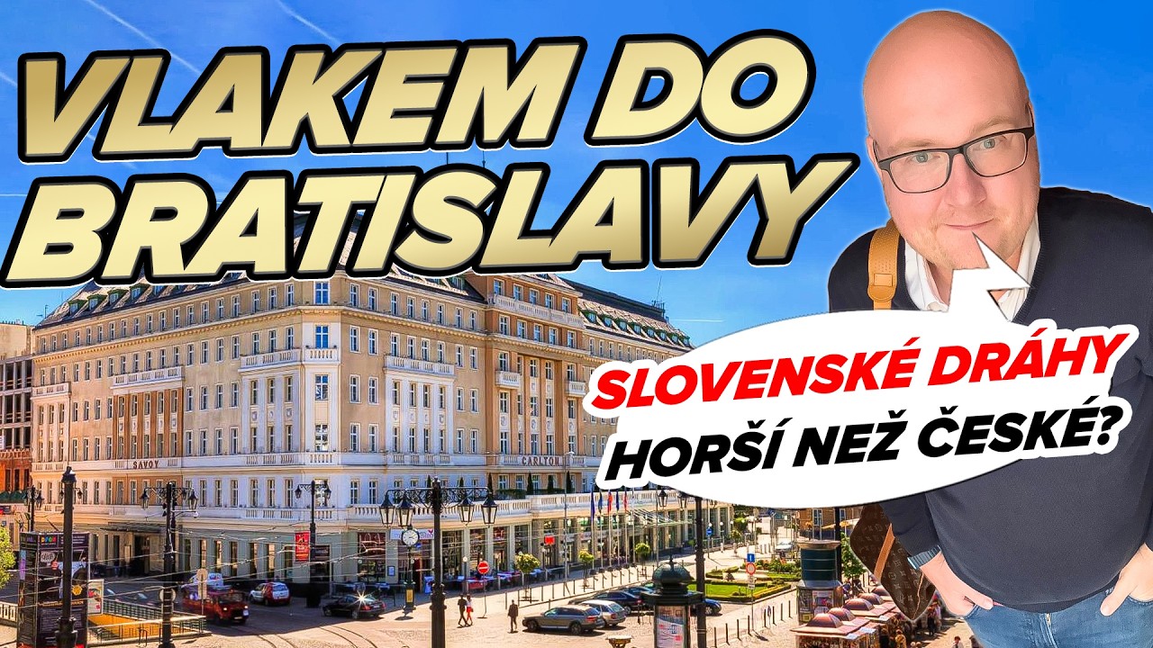 Spím v hotelu Carlton | Jídlo ve slovenských vlacích | Takhle se mi Bratislava líbí! ❤️