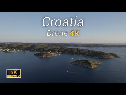 Croatia in 4K 🌴 Supetarska Draga Rab Island, Croatia - Ambient Music Film (DJI Air 2s)