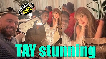 Taylor Swift looks Gorgeous posing with Travis Kelce and friends at 1587 Prime