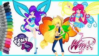 Equestria Girls Winx Club Colouring Pages