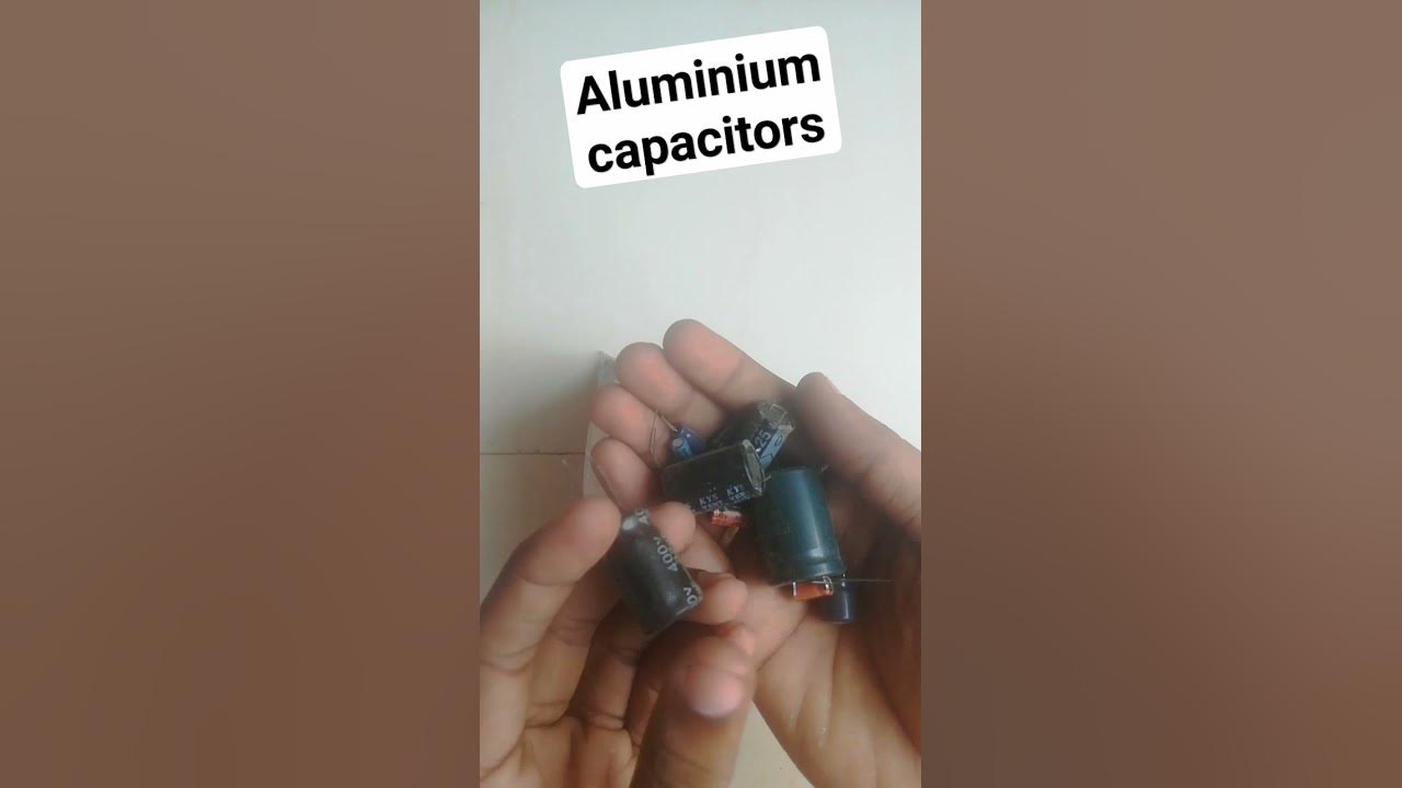 Explaining Aluminum capacitors in telugu eet student electronics