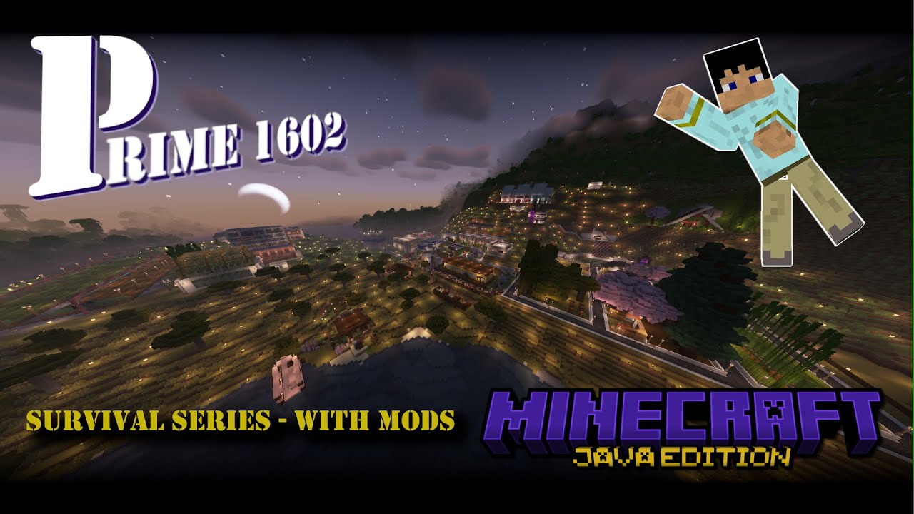 Moss, Trees, and digging a hole!| Minecraft Survival - Prime 1602 - Entry 201