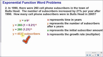 Exponential Function Word Problems