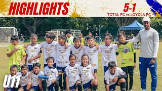 Highlights Yfl U11 Total Fc Vs Loyola Fc June 4, 2023