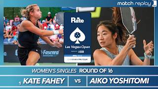 Kate Fahey vs Aiko Yoshitomi at the PPA Rate Las Vegas Open (Round of 16)