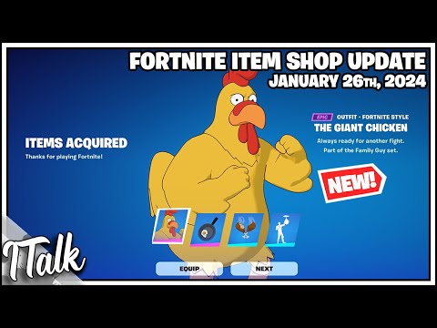 *NEW* THE GIANT CHICKEN FROM FAMILY GUY! Fortnite Item Shop [January 26th, 2024]