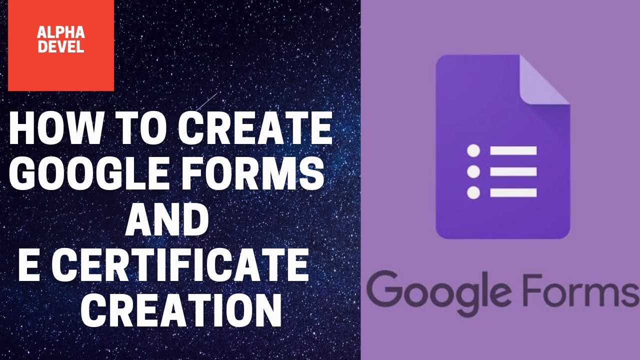 How to make quize in google form and e certificate creation - YouTube