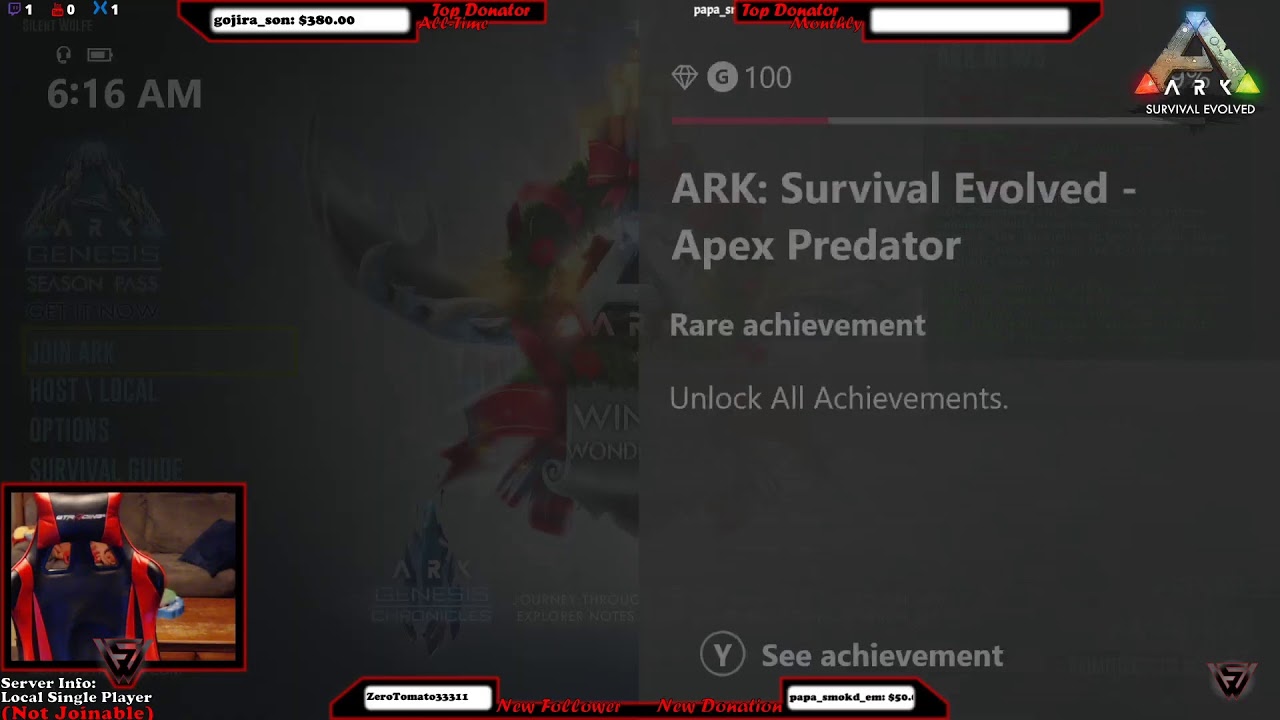 ARK (Xbox) New to ARK.  Figuring it all out Single Player on "The Island". Week 3