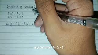 Operations on Functions (Addition and Subtraction)
