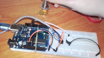 Detector de metal con sensor de proximidad inductivo PNP y un zumbador