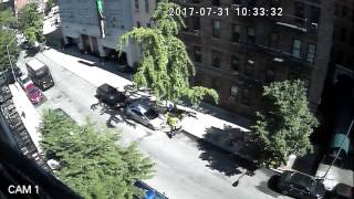 07/31/17 Enterprise Rent A car takes out all vacant spots on E. 80th st