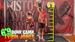 6’9” With ALIEN Bounce!! UNLV Freshman Tyrin Jones Trains With Me In Dunk Camp!