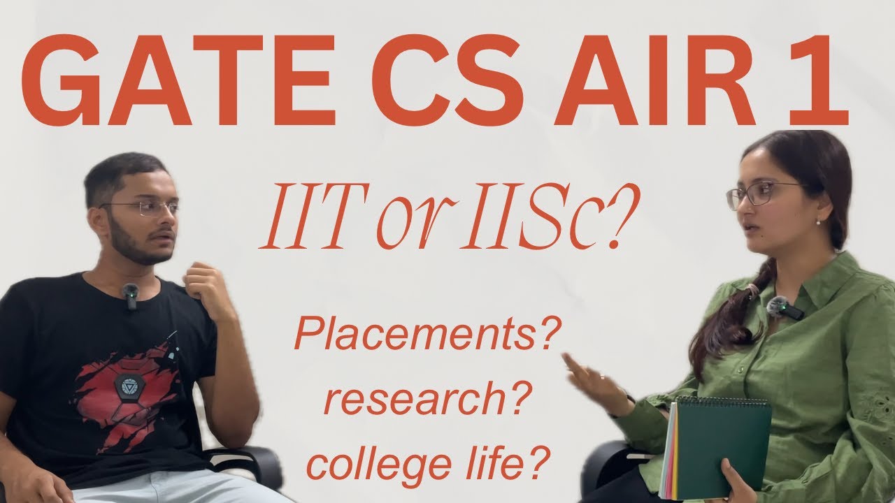 GATE CSE AIR 1 Explains: IISc or IITB – Which One’s Right for You? || Jaydeep Pawar