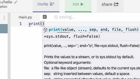Your first repl.it python page