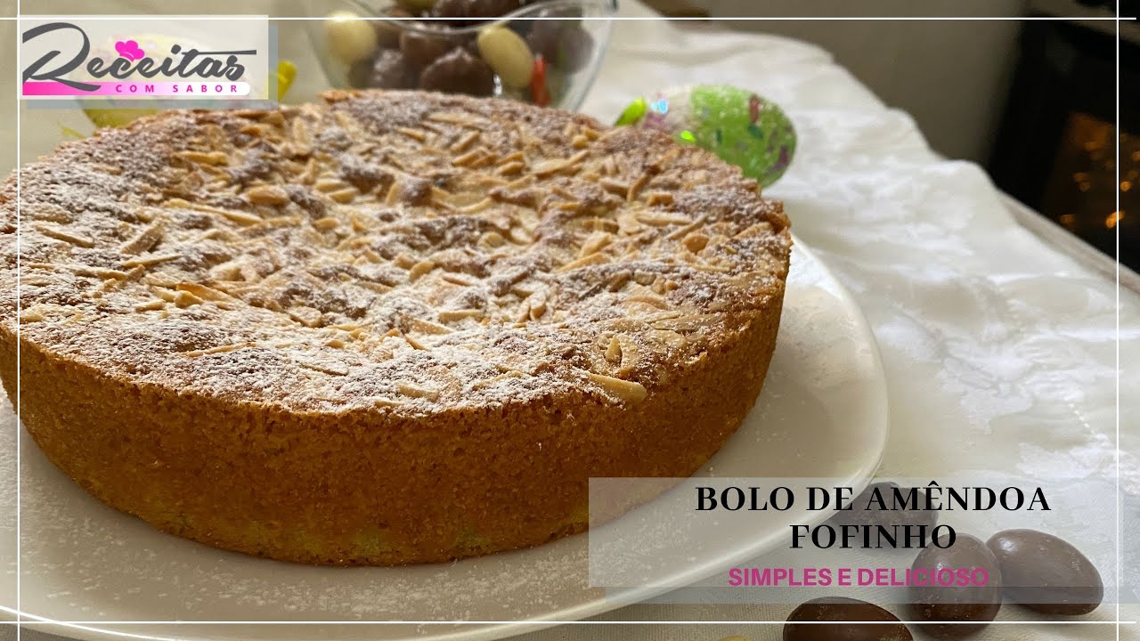 Bolo de Amêndoa fofinho