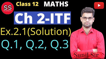 Class 12 Maths NCERT Ch 2 Inverse Trigonometric Functions Ex. 2.1 solution Q1,Q2,Q3.