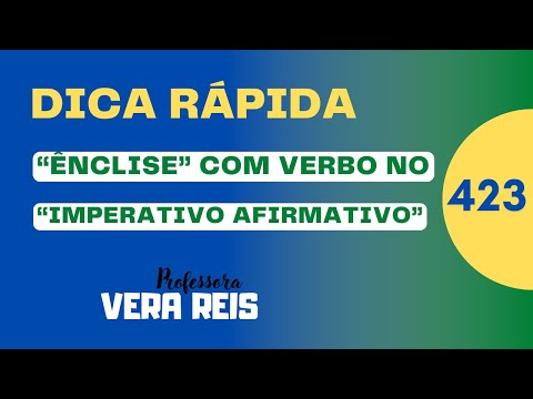 #423 - QUICK TIP - "ENCLISIS" - WITH "VERB" IN THE "AFFIRMATIVE IMPERATIVE"