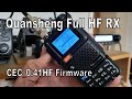 Quansheng full hf rx mod running cec041hf firmware