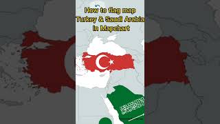 Turkey Saudi Arabia Flag Map In Mapchart