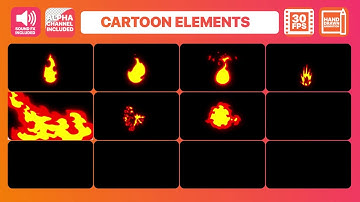 Fire Elements And Transitions | Motion Graphics Pack