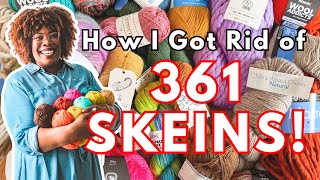 How I Cut My Yarn Collection IN HALF! [Pro Crocheter DeStashed 300+ Skeins]