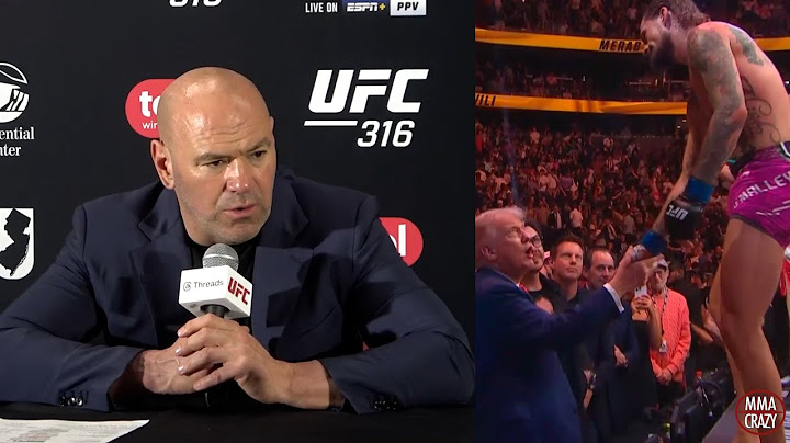 Dana White reacts to Sean O'Malley loss to Merab Dvalishvili at UFC 316