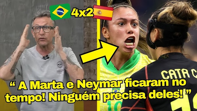 VEJA COMO A CLASSIFICAÇÃO DA SELEÇÃO FEMININA CAUSOU TRETA COM MARTA E  NEYMAR NA MIDIA HOJE!