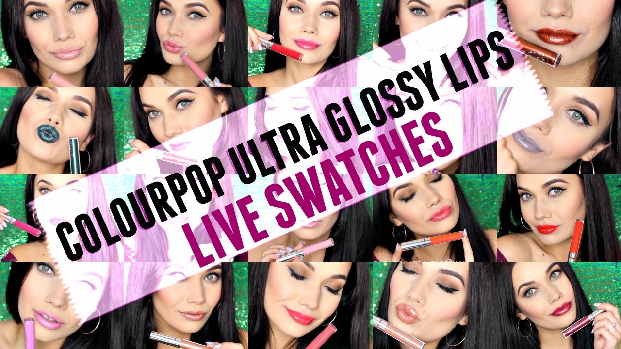 New COLOURPOP Ultra Glossy Lips | LIVE SWATCHES!