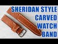 Leather Carved Watch Strap