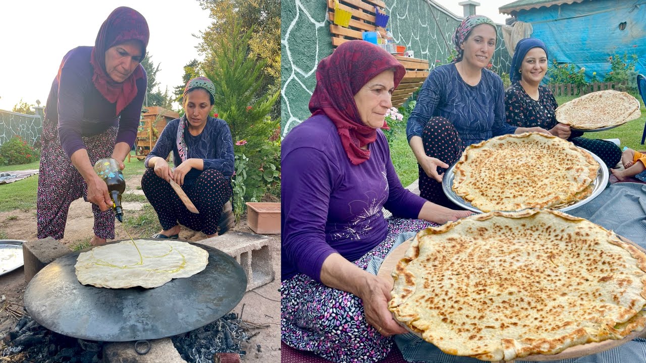 EN LEZZETLİ KÖY YEMEĞİ ???? TEPSİ TEPSİ OSMANCIK BÖREĞİ YAPIMI Köy İşleri