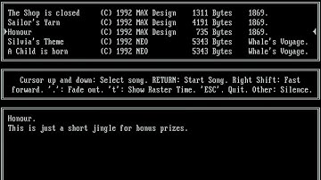 HSCDEMO3.EXE - Honour - Adlib Music Demo by Hannes Seifert [Adlib, OPL2, YM3812]