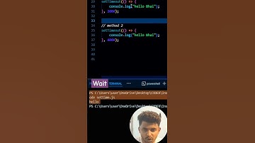 setTimeout method in JavaScript #shorts #viral #coding #javascript #explore
