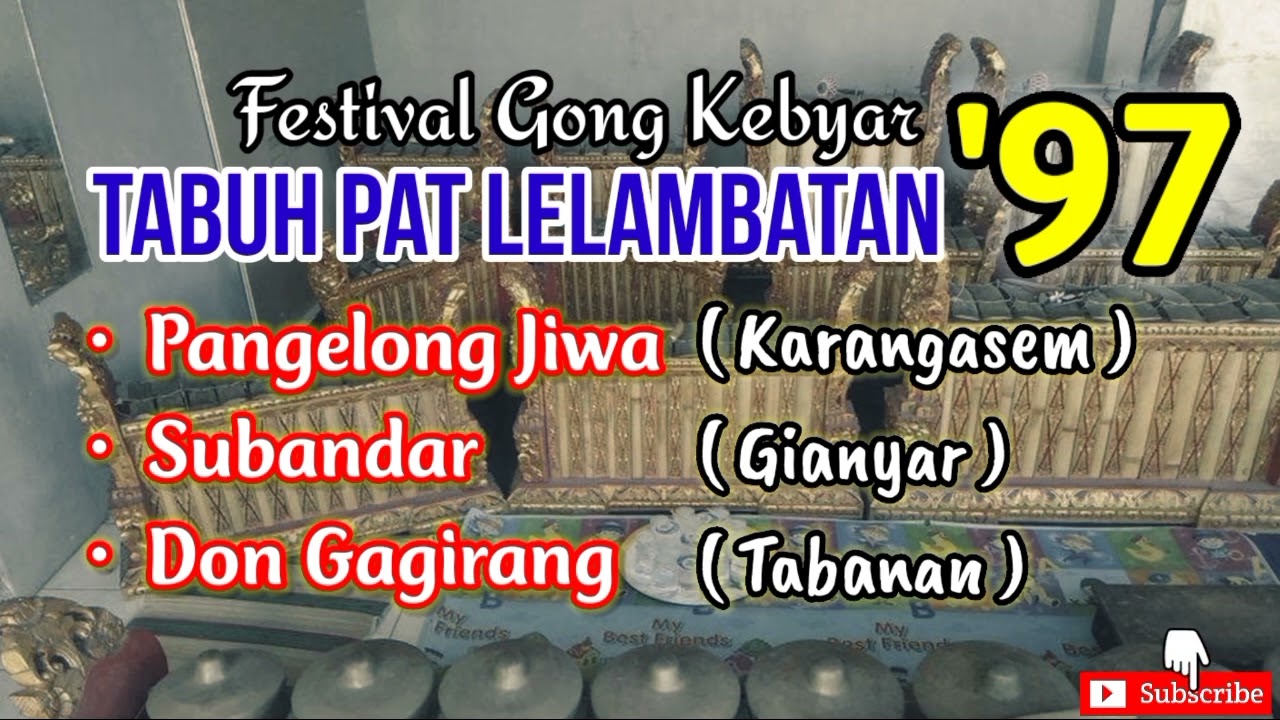 Tabuh Pat Lelambatan Gong Kebyar 1997