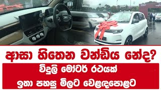 ශ්රී ලංකාවේ වාහන අලෙවියේ පෙරළියක් | විදුලි මෝටර් රථයක් | ඉතා පහසු මිලට වෙළඳපොළට!