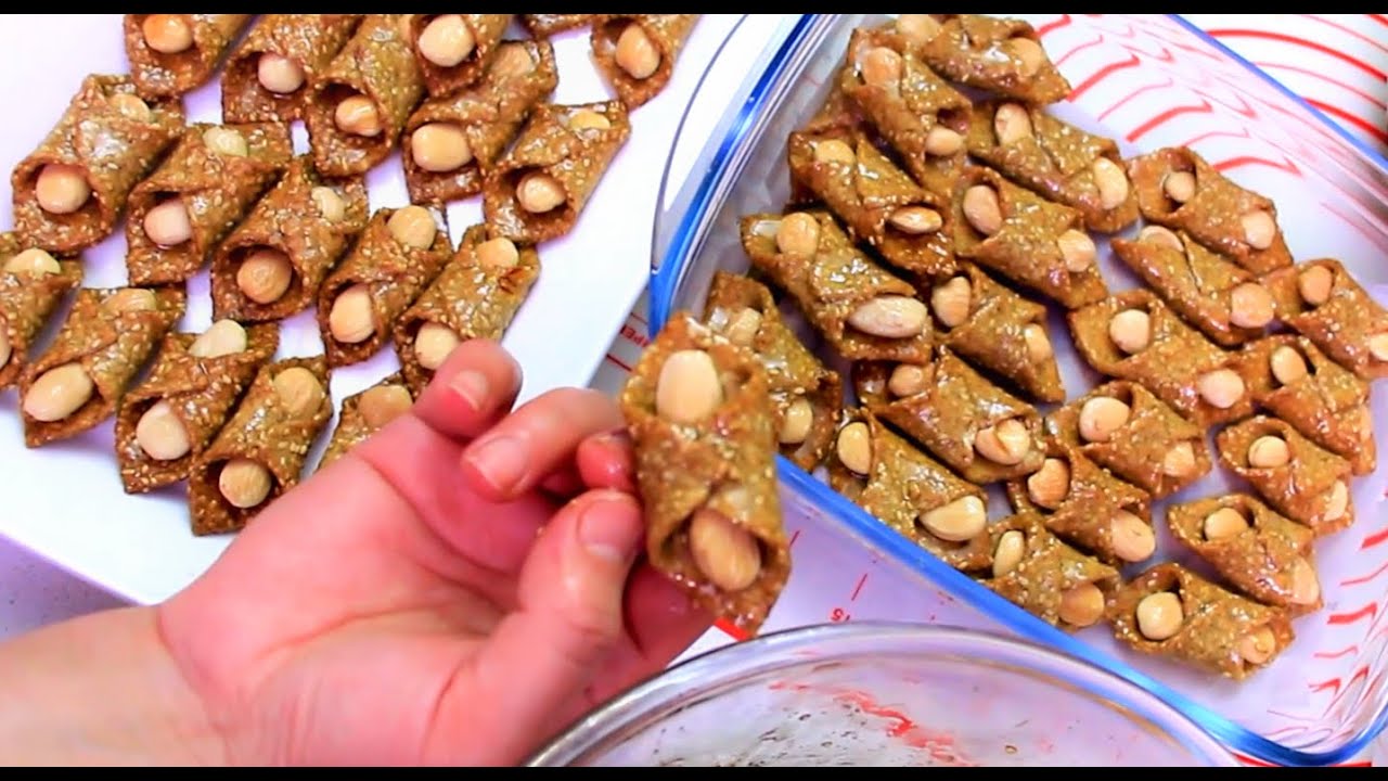 جديد وحصري !! بليغات الزنجلان والقمح الكامل بدون قلي معلكة مقرمشة بمذاق الشباكية المغربية 🇲🇦👌