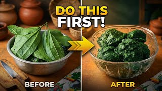 How to Properly Prep Okongobong|Ugu| Fluted Pumpkin Leaves Before Cooking 😋