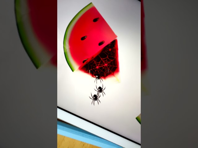 🍉🕸️ Watermelon Emoji #creative #emoji #procreate class=